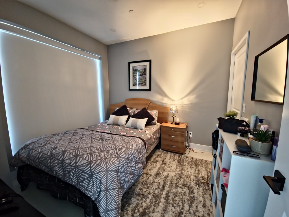 Queen Size Bed Frame with one sidetable