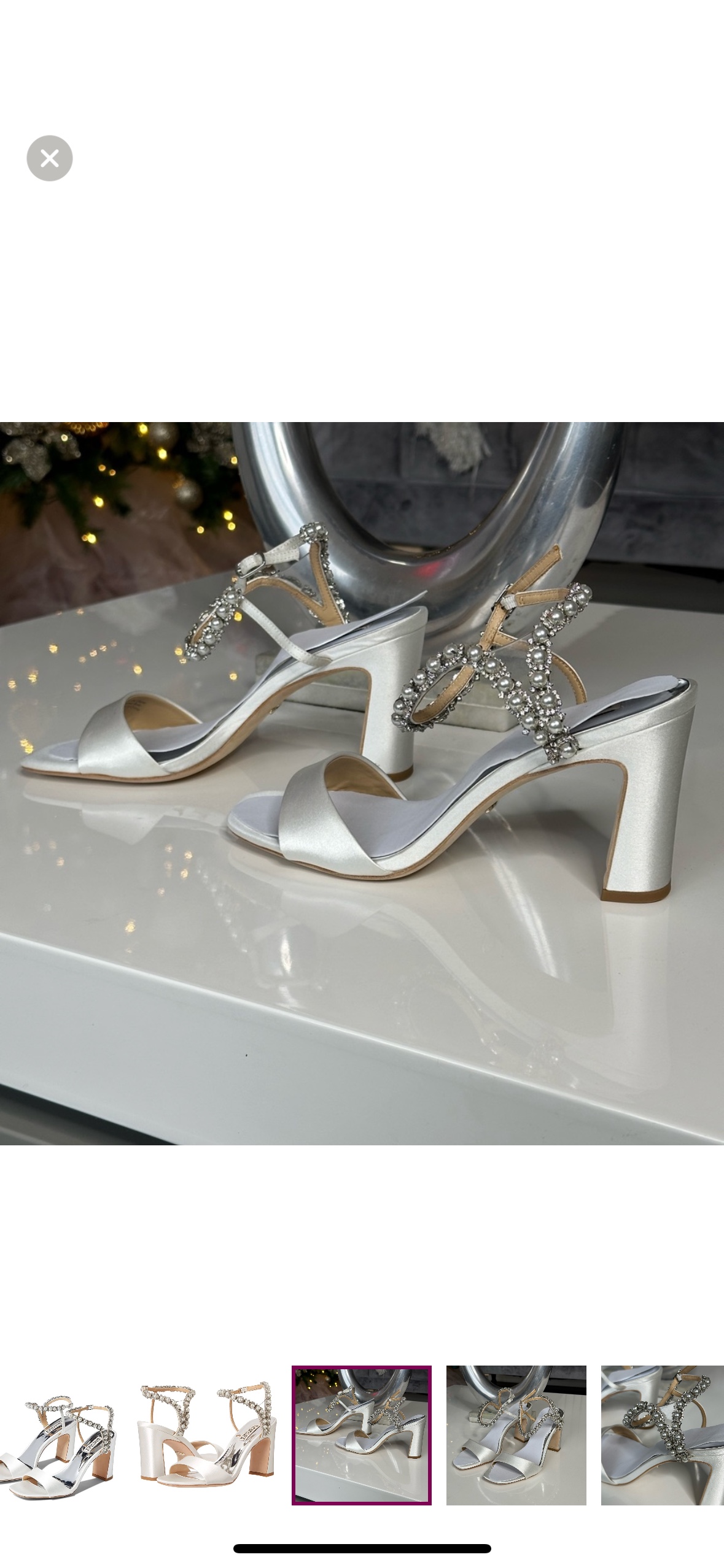 Badgley Mischka Women's Satin Block Heel Sandals - photo 3