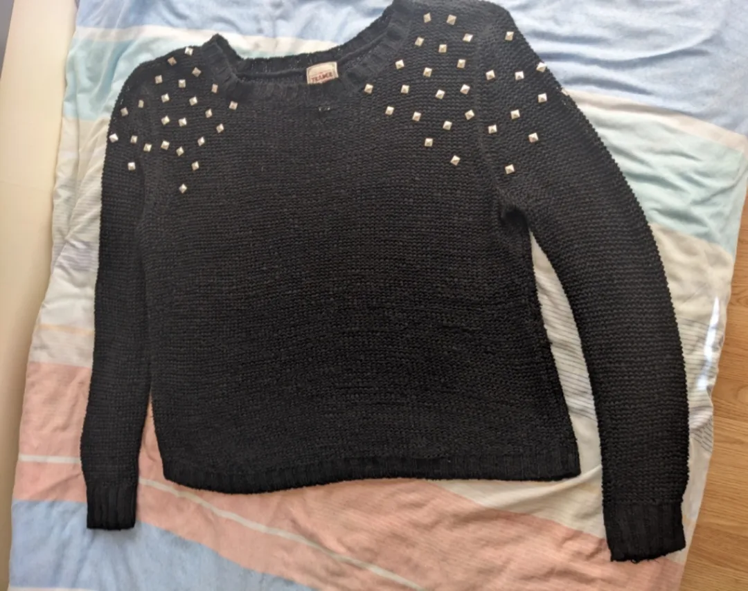 Black Studded Sweater image indicator(3)