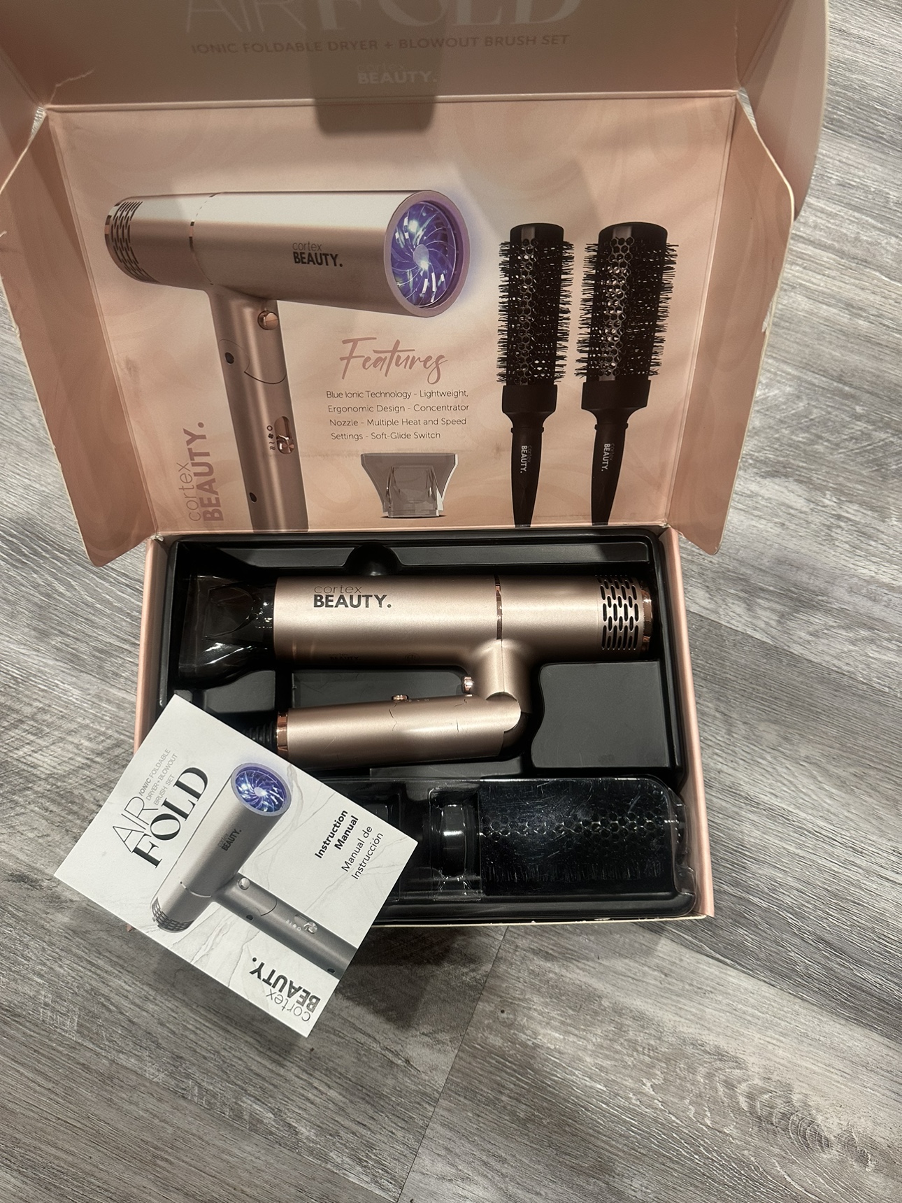 Cortex Beauty Air Fold Hair Dryer and Brush Set - photo 2