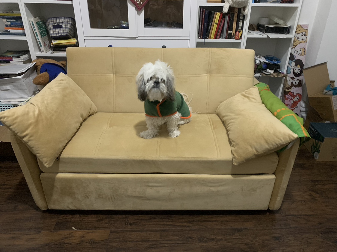Beige 3-in-1 Convertible Sofa Bed - photo 2