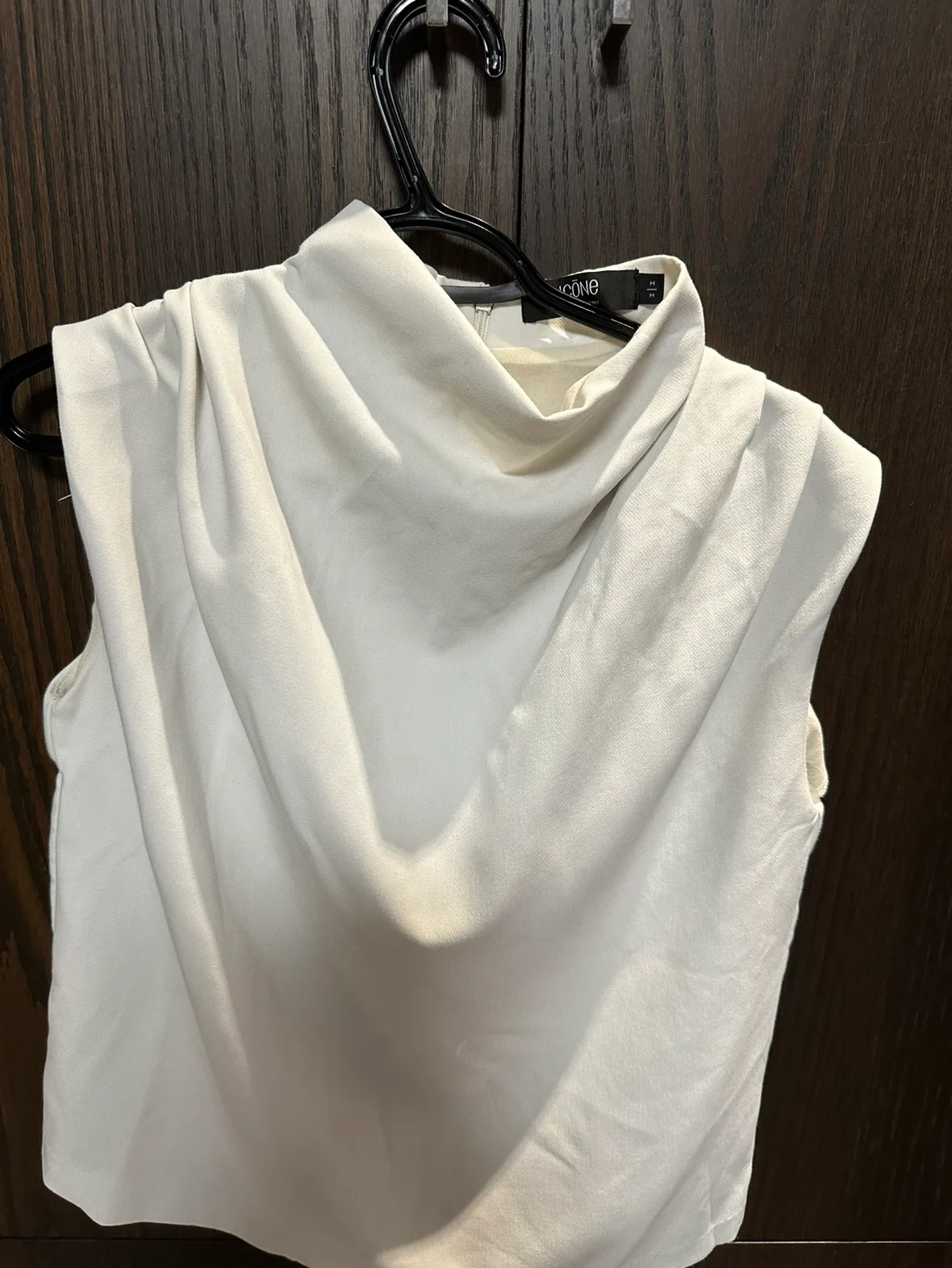 White Mock Neck Crop Top # freecycle thumbnail