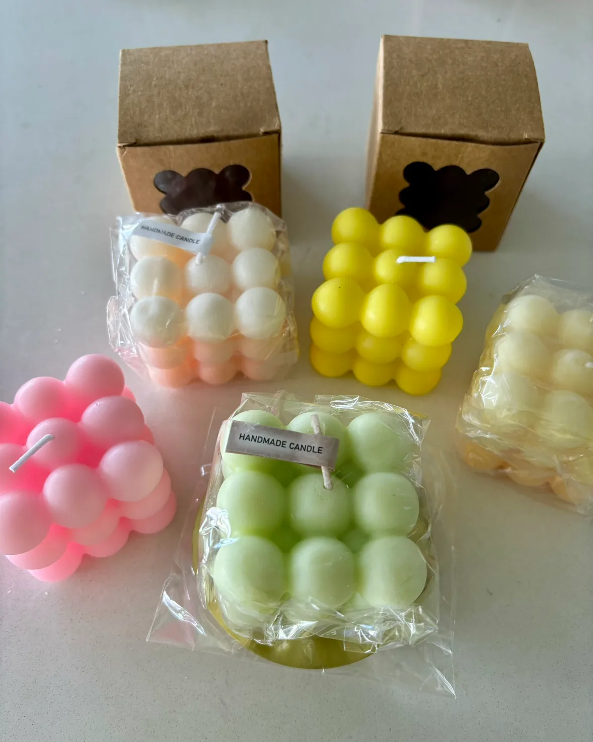 Bubble Cube Essential Oil Scened Candles 🆕 image indicator(2)