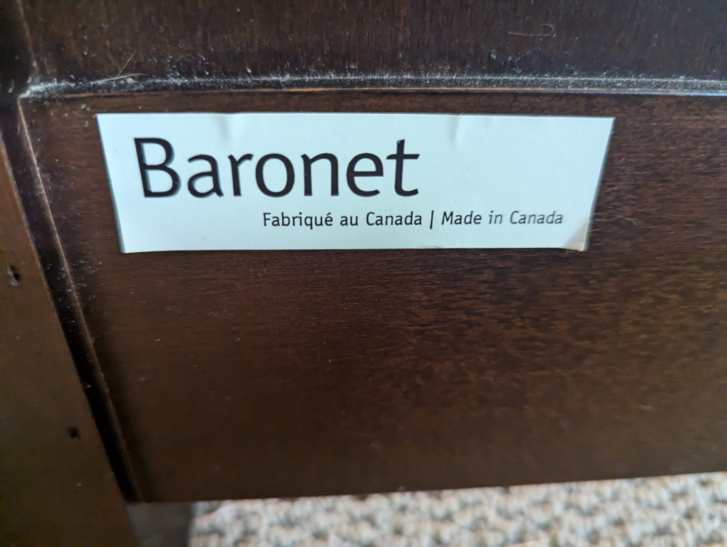 Queen Baronet bed frame $300 - photo 2