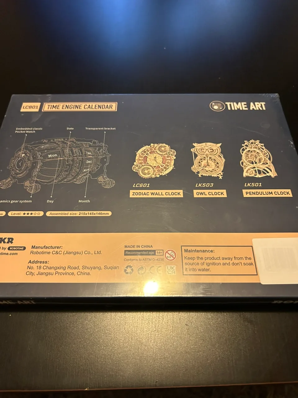 ROKR 3D Wooden Puzzle - Treasure Box with Mechanical Gears image indicator(7)