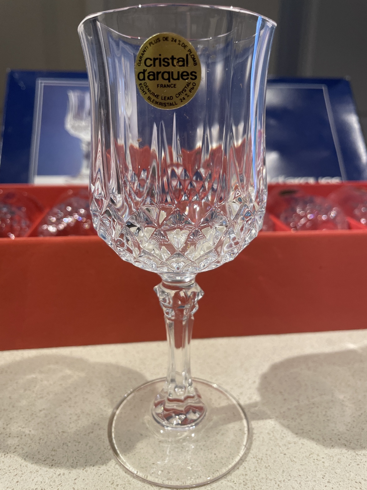 Cristal d'Arques Longchamp Wine Glasses - photo 2
