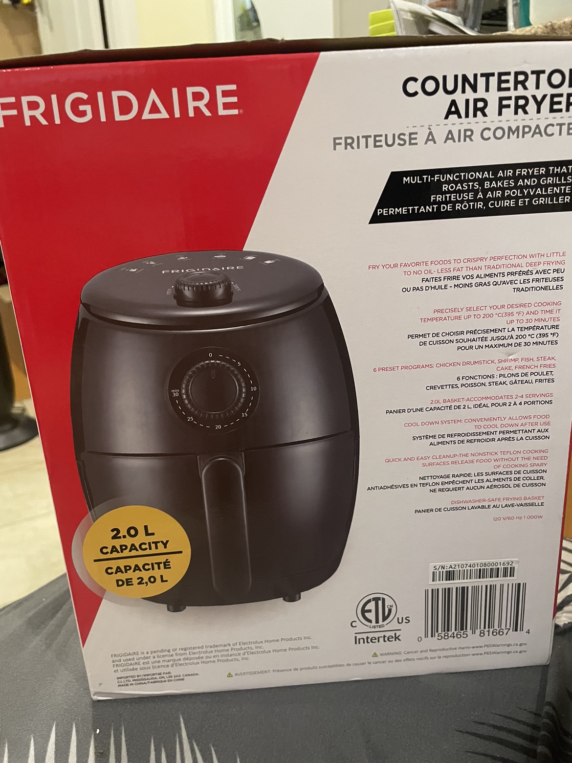 Frigidaire 2L Countertop Air Fryer - photo 2