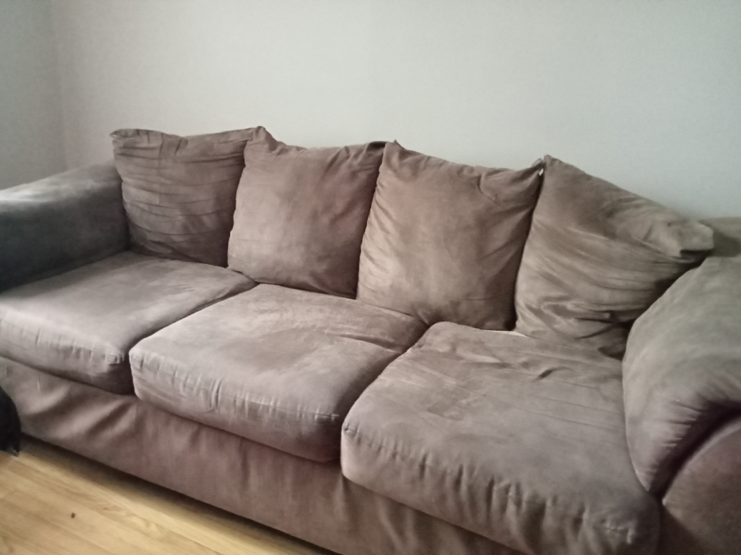 Large brown couch