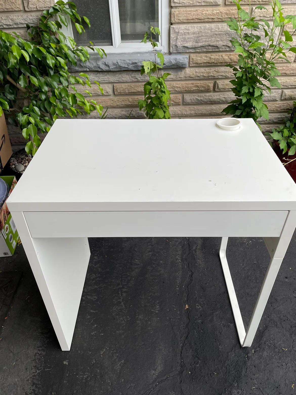 Ikea White Desk with Drawer image indicator(2)