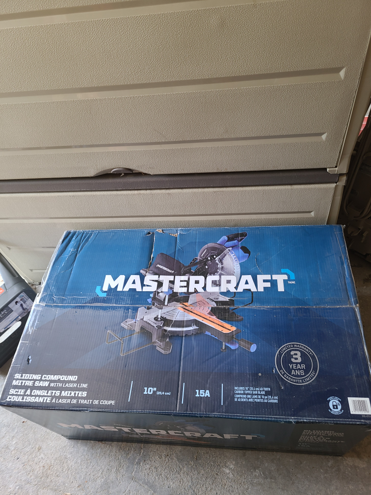 Mastercraft sliding compound mitre saw