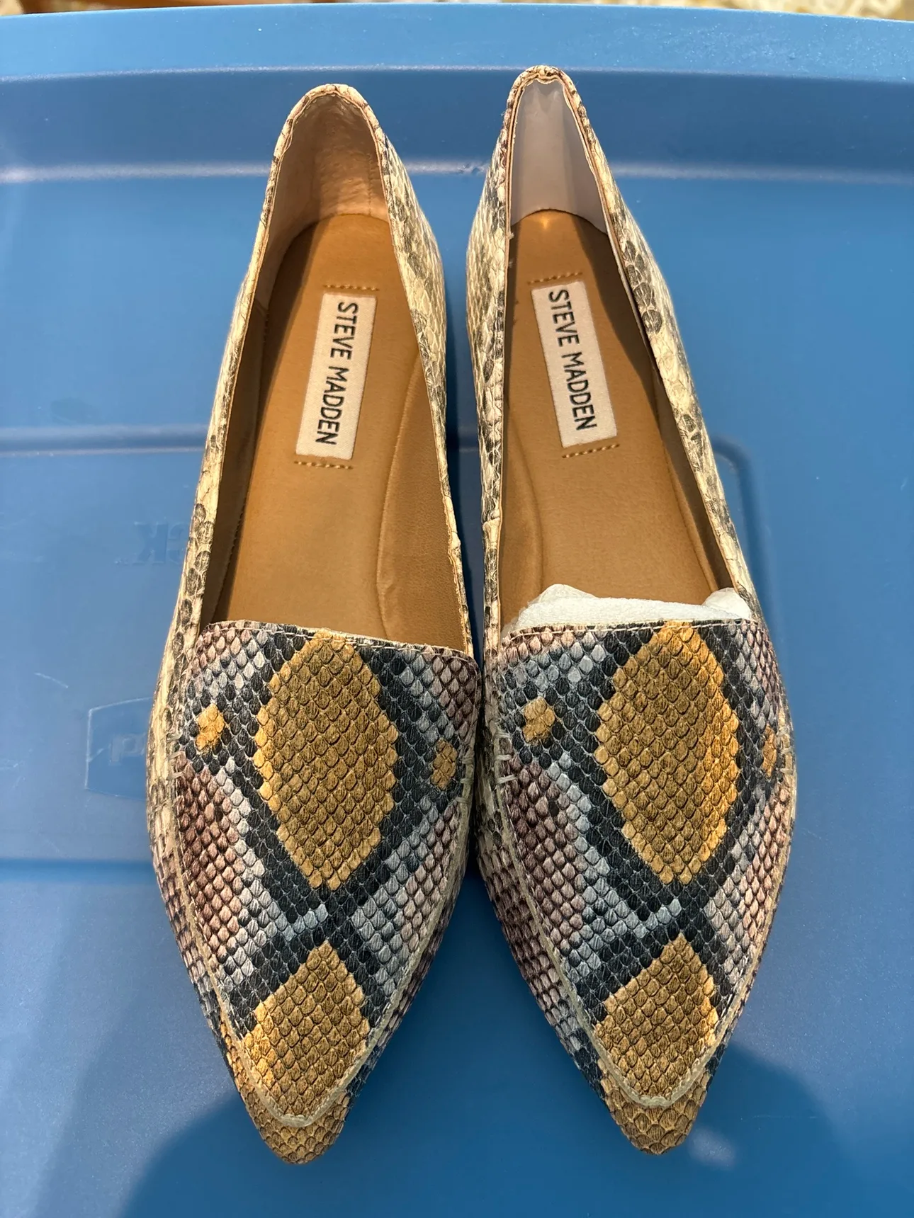 BNIB Steve Madden Snake Print Loafers thumbnail