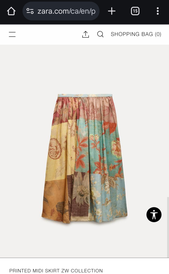 Zara Printed Midi Skirt (M) - photo 4