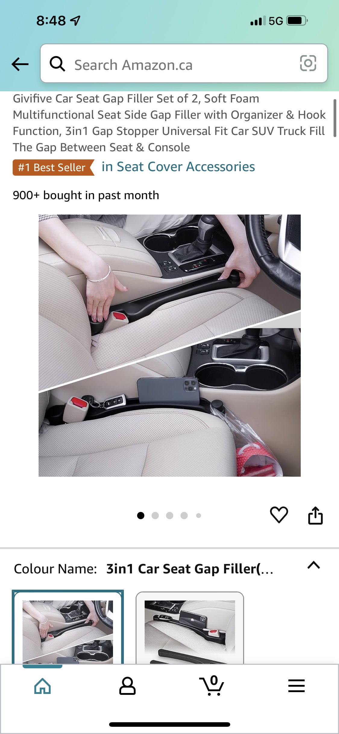 Car Seat Gap Filler Set