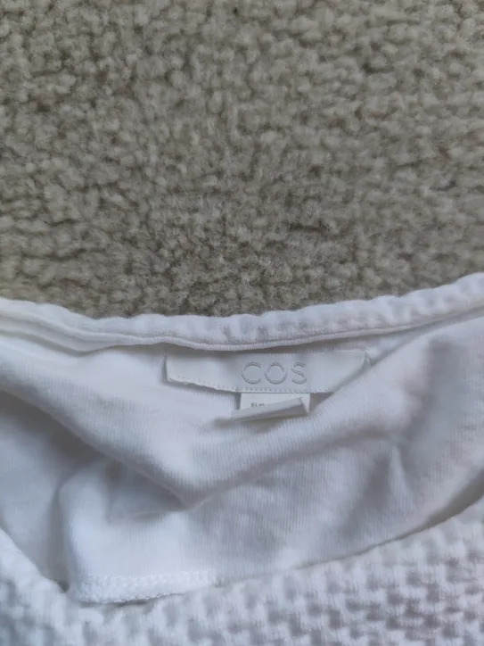 COS White 3/4 Sleeve Top image indicator(2)