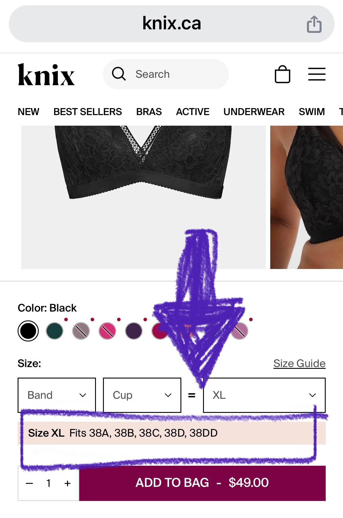 Knix Lace Deep V Bra - photo 5