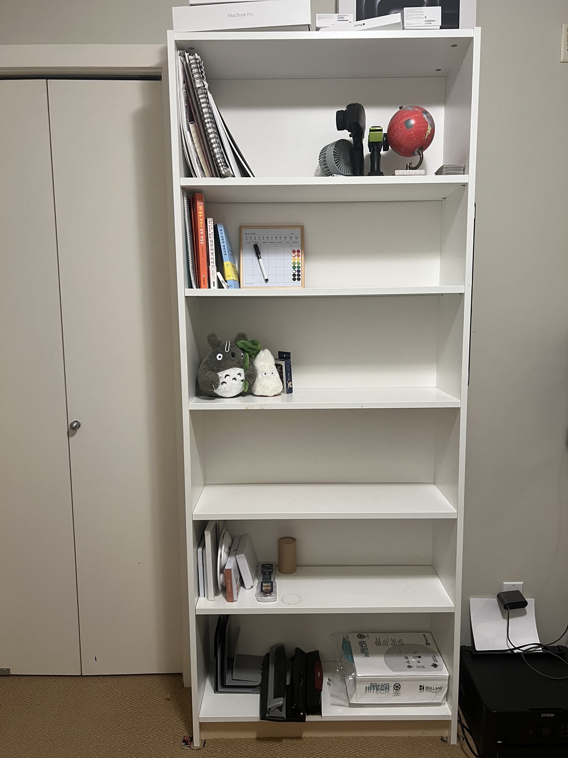 White Bookshelf