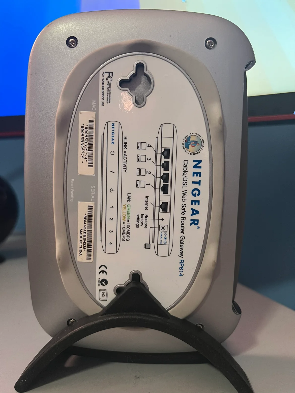 Netgear RP614 Router image indicator(2)