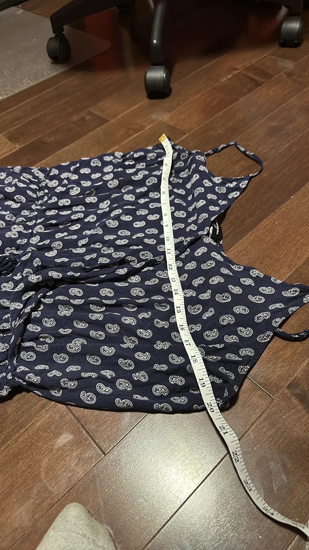 Navy Blue Paisley Romper image indicator(3)