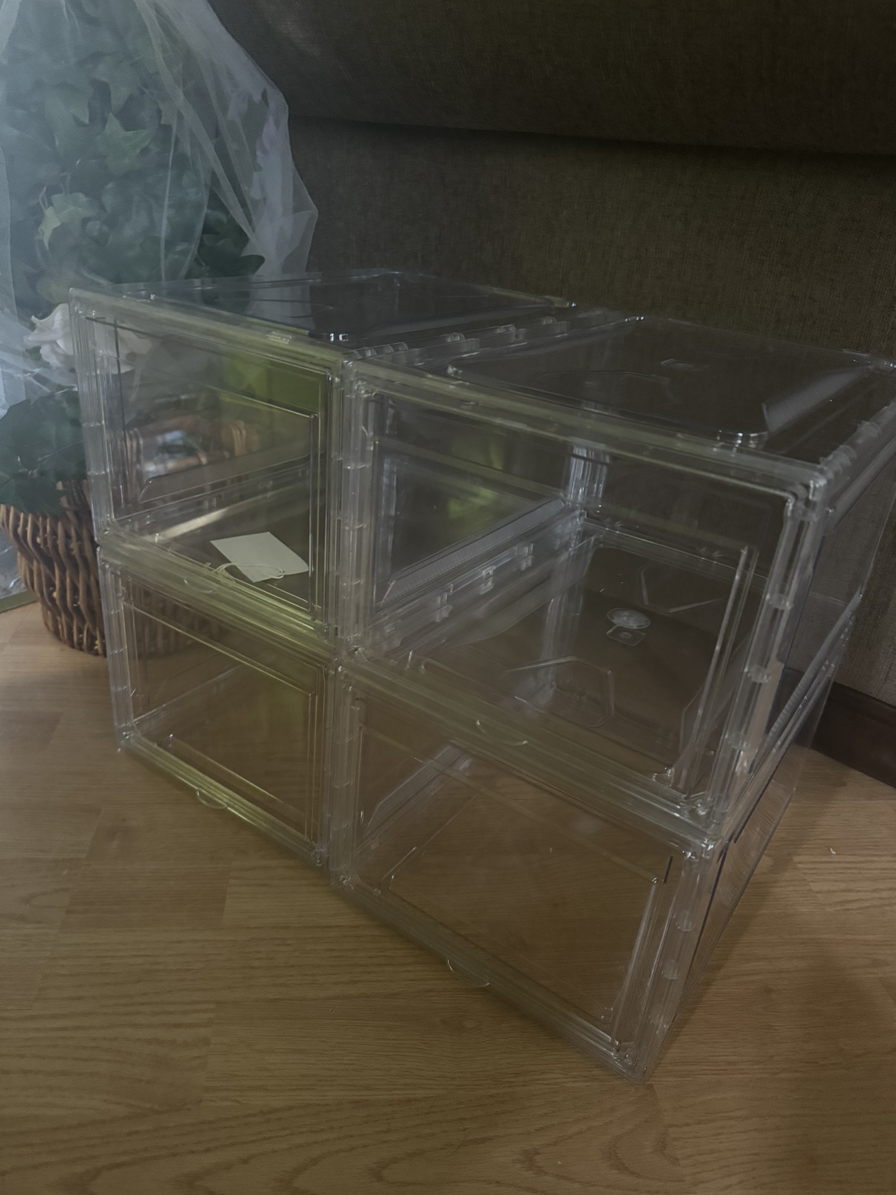 Shoe Clear Plastic Storage Bins - photo 2