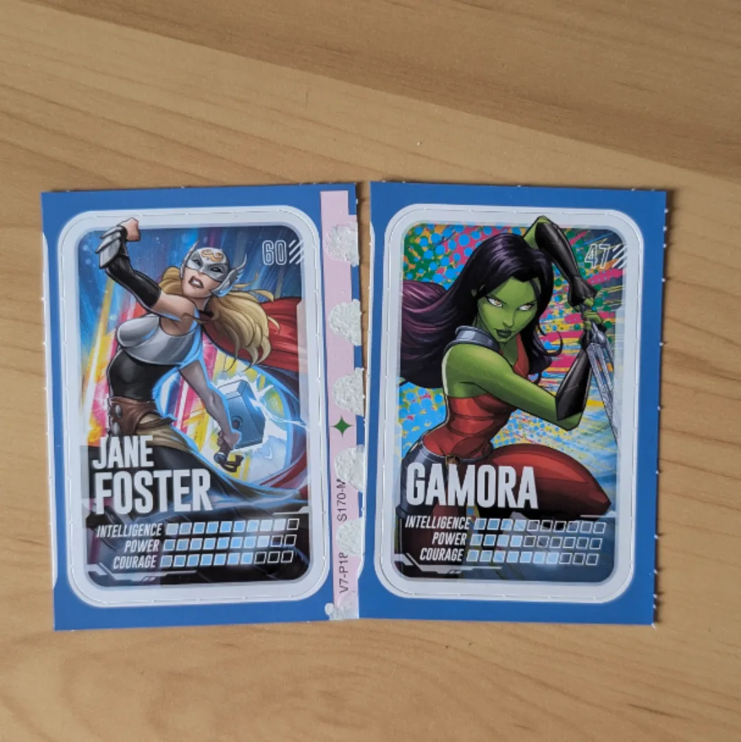 Marvel Loblaw's Jane Foster and Gamora cards #freecycle thumbnail