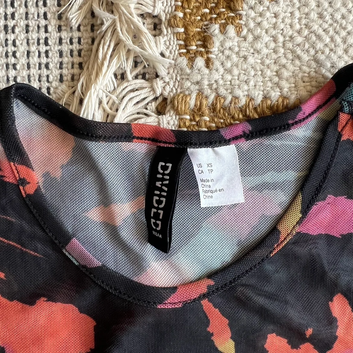 Black Mesh Long Sleeve Top image indicator(2)