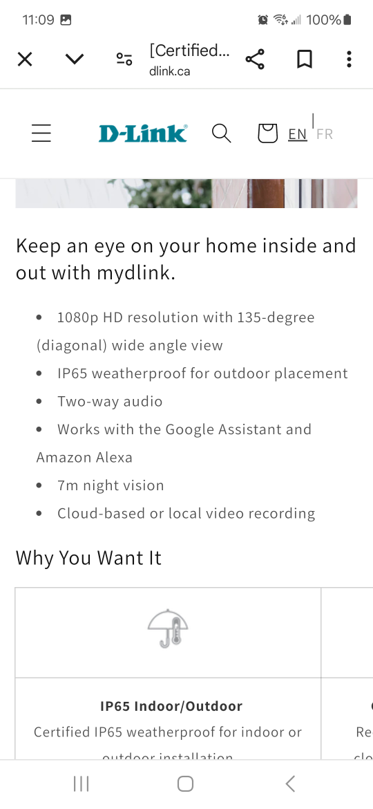 D-Link mydlink Full HD Outdoor Wi-Fi Camera - DCS-8600LH/RE - photo 3