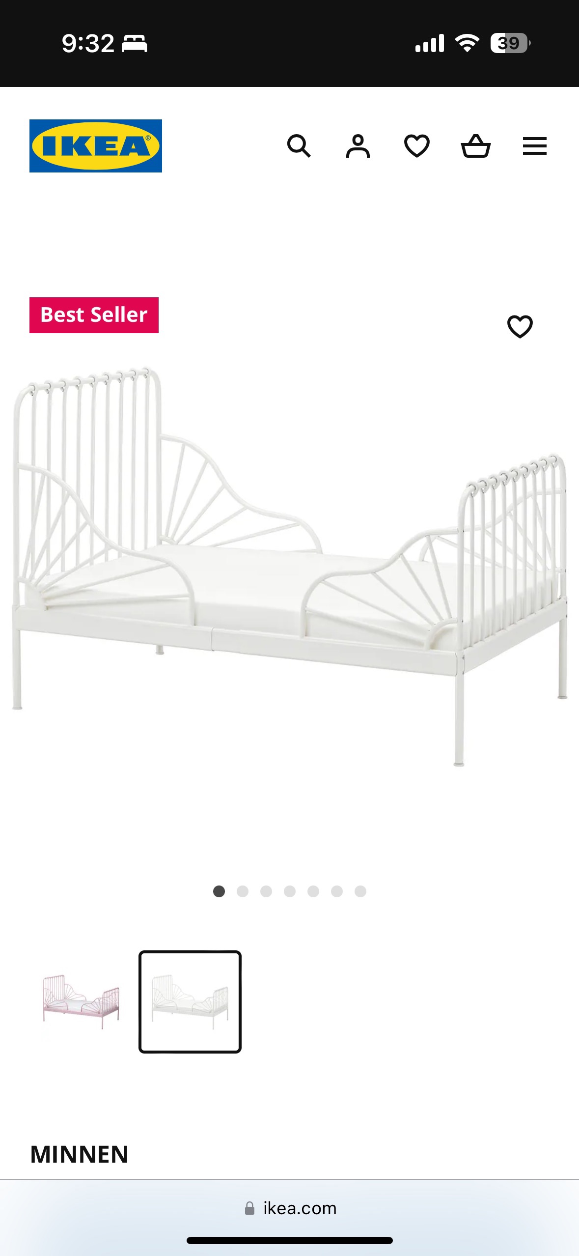 IKEA MINNEN Single Bed Frame - photo 2