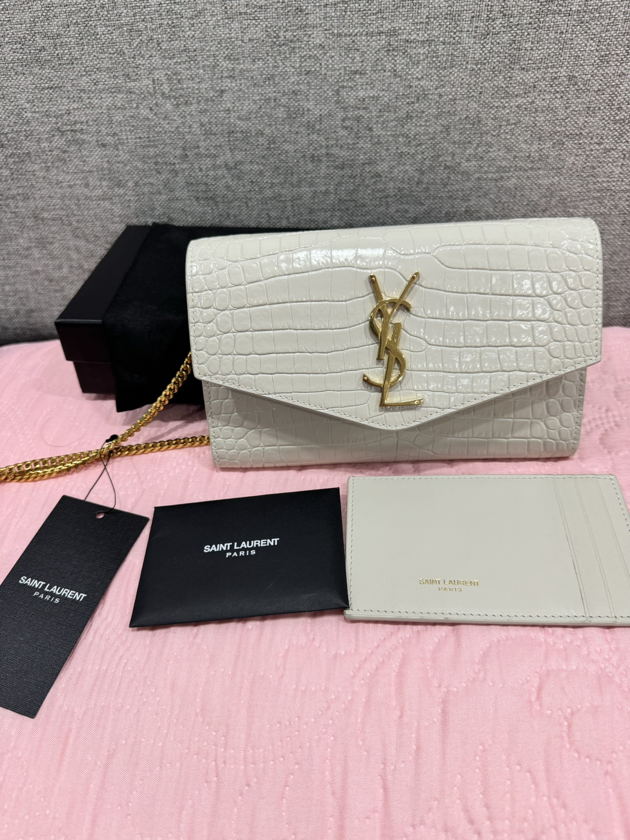 Saint Laurent Wallet on Chain Brandbew - photo 4