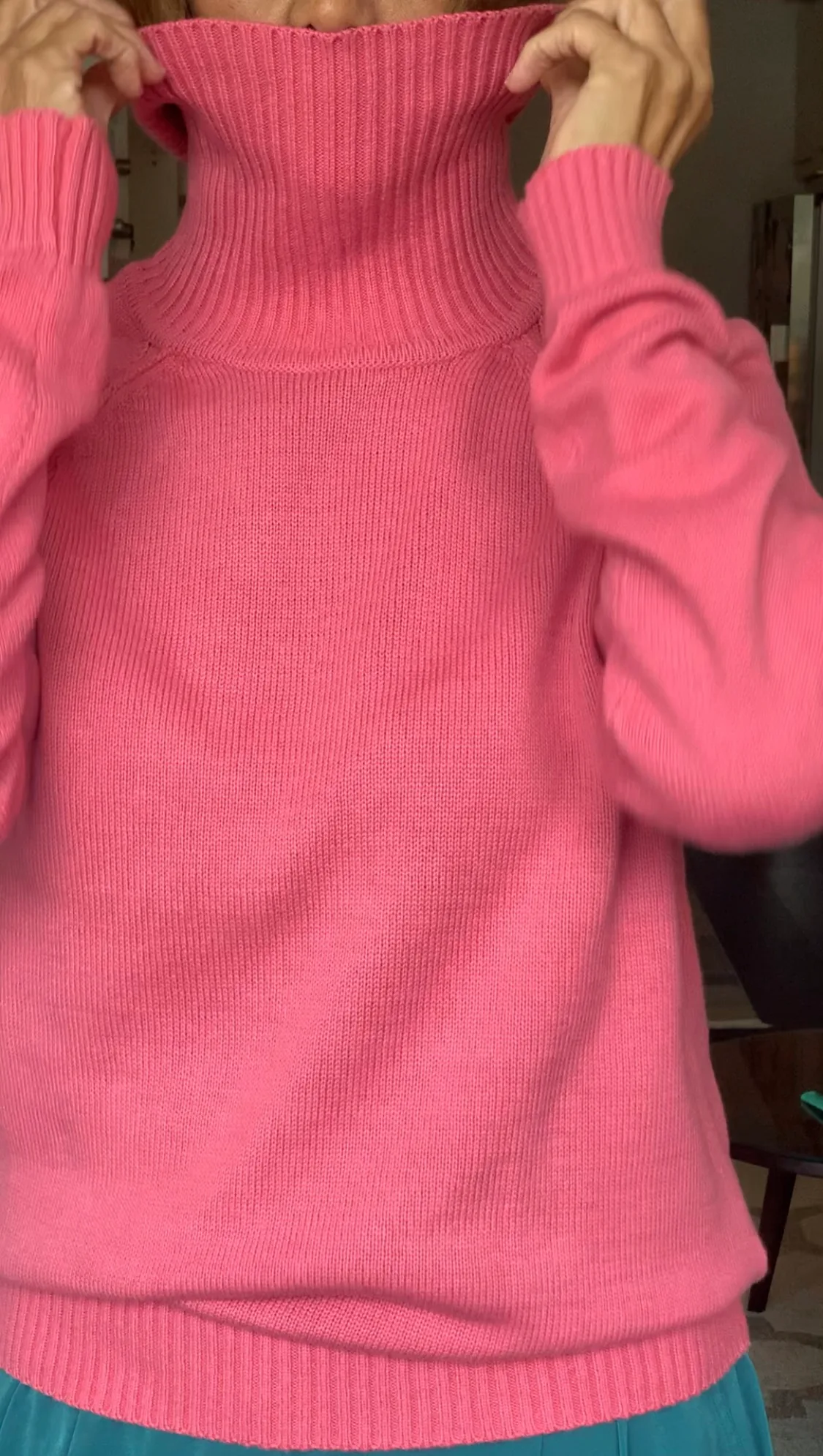 Pink Turtleneck Sweater - 100% Cotton - Still Has Tags image indicator(3)
