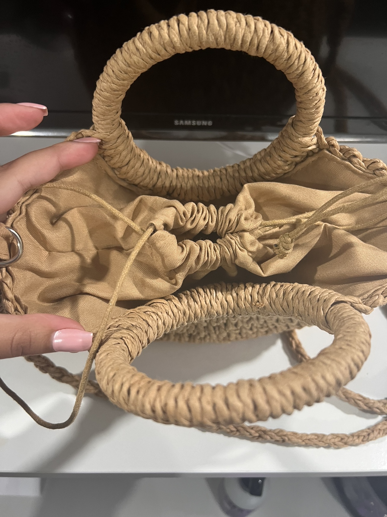 Straw Bag with Strap - photo 3