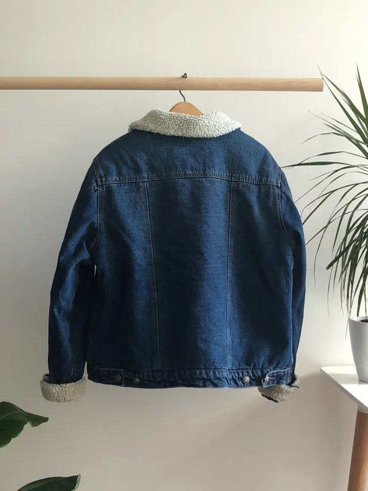 Denim Jean Sherpa Jacket image indicator(4)