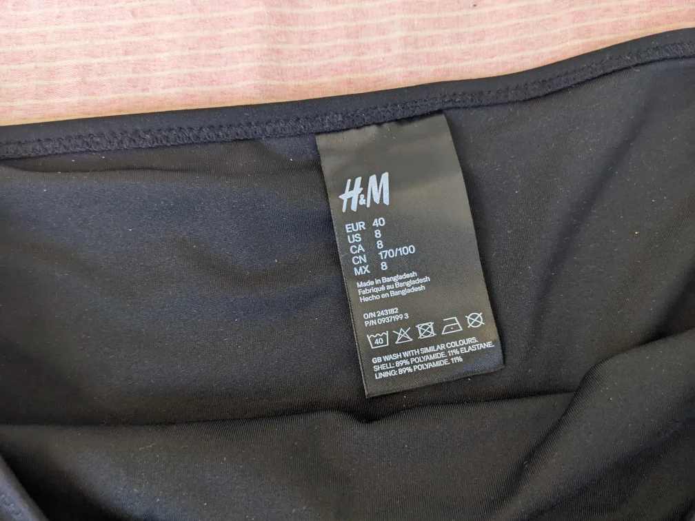H&M High Waisted Black Bikini Bottoms image indicator(3)