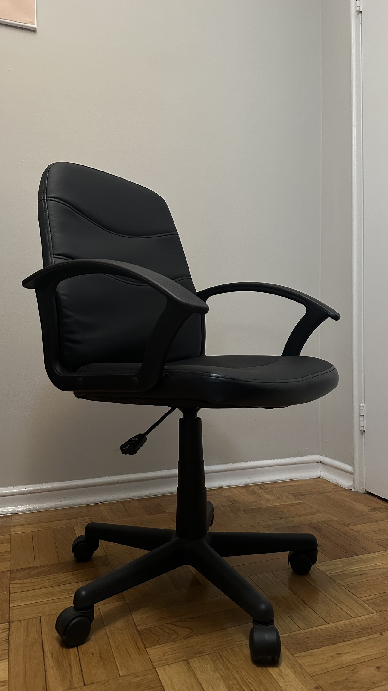 Black leather Office Chair - photo 2