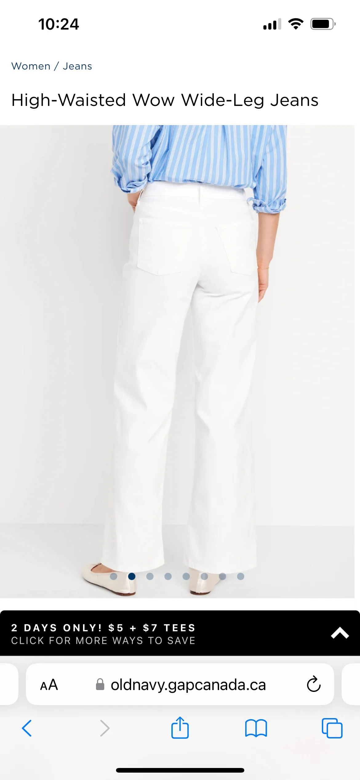 High-Waisted Wow Wide Leg Jeans - BNWT image indicator(5)