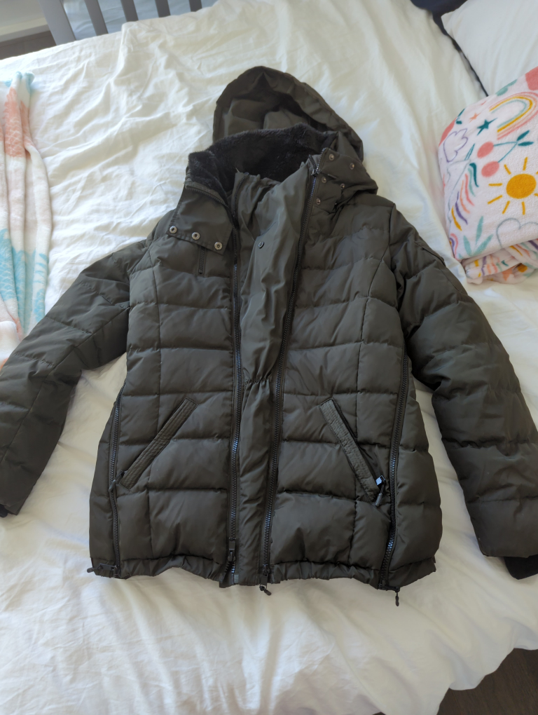 Thyme Maternity Green Winter Jacket (XS)