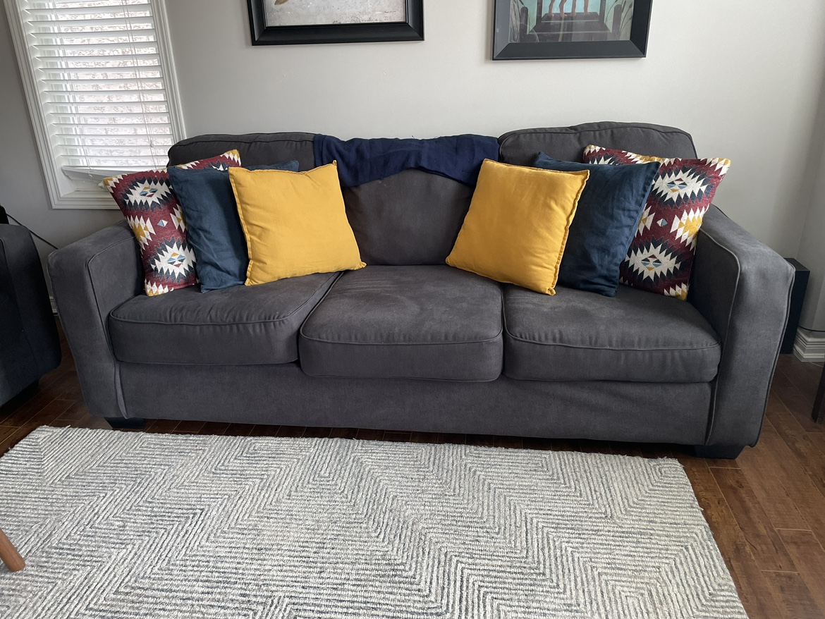 Ashley Grey 3-seat Sofa - photo 2