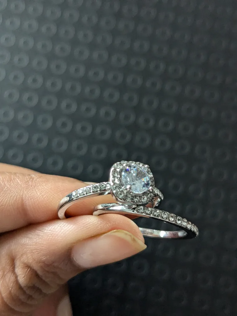 Cubic Zirconia  Stone Ring Set thumbnail