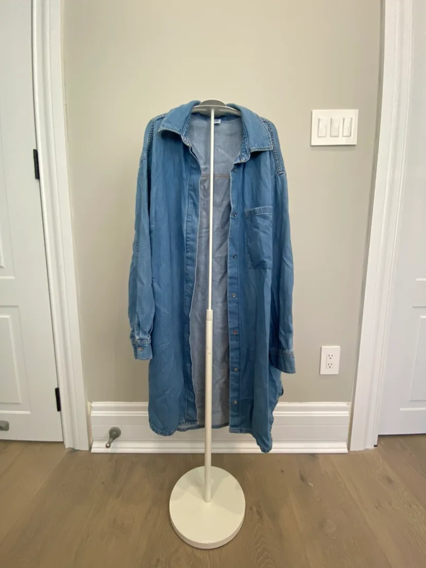 Long Denim Shirt Dress thumbnail