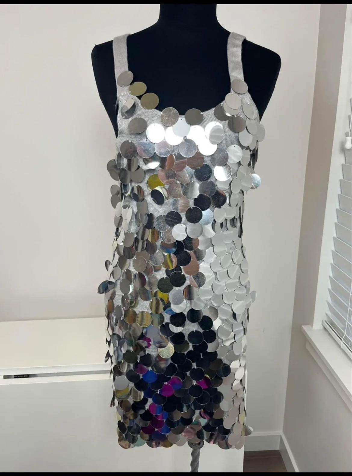 Kenzie Silver Sequin Dress thumbnail