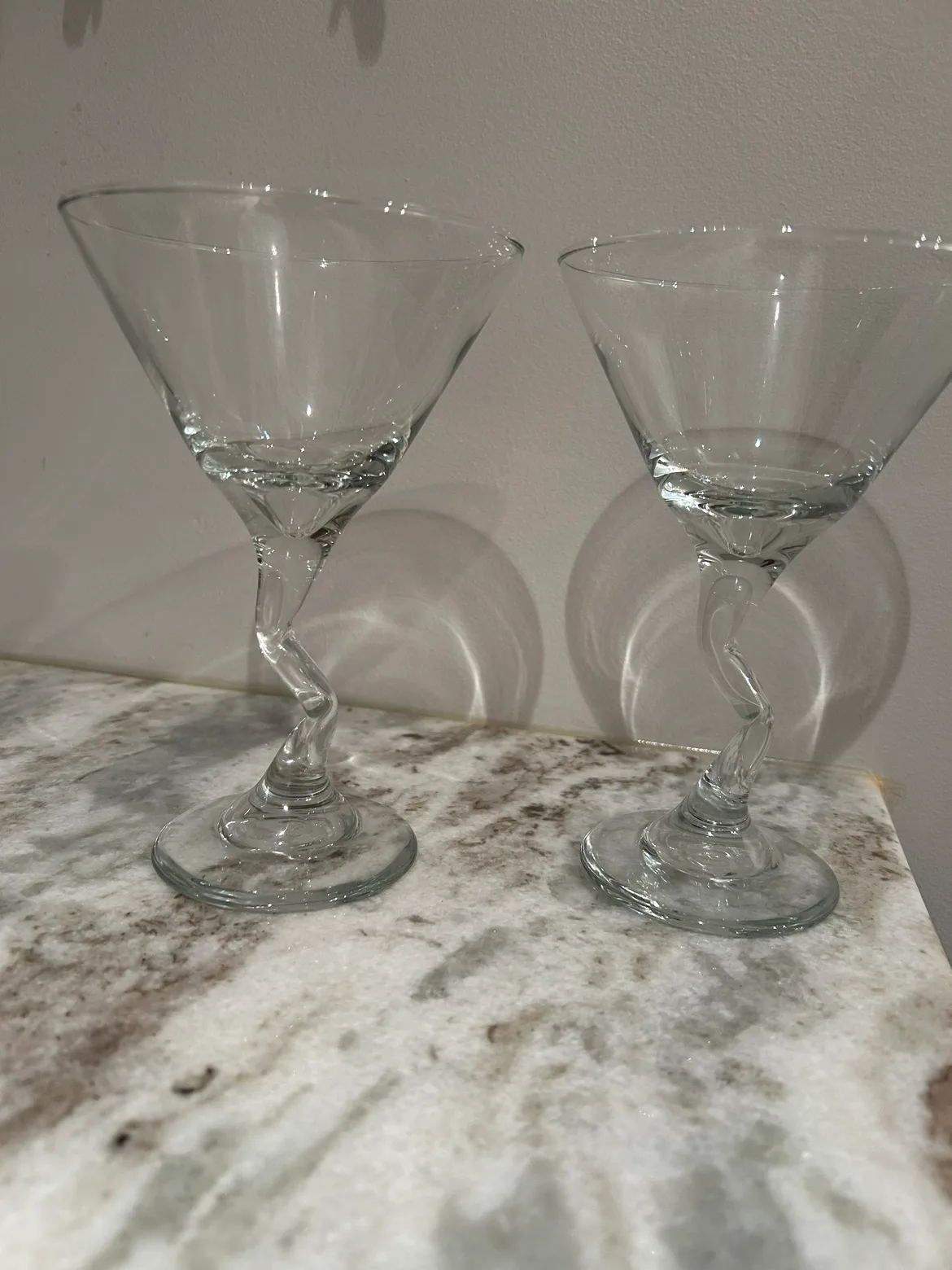 Twisted Stem Martini Glasses image indicator(2)