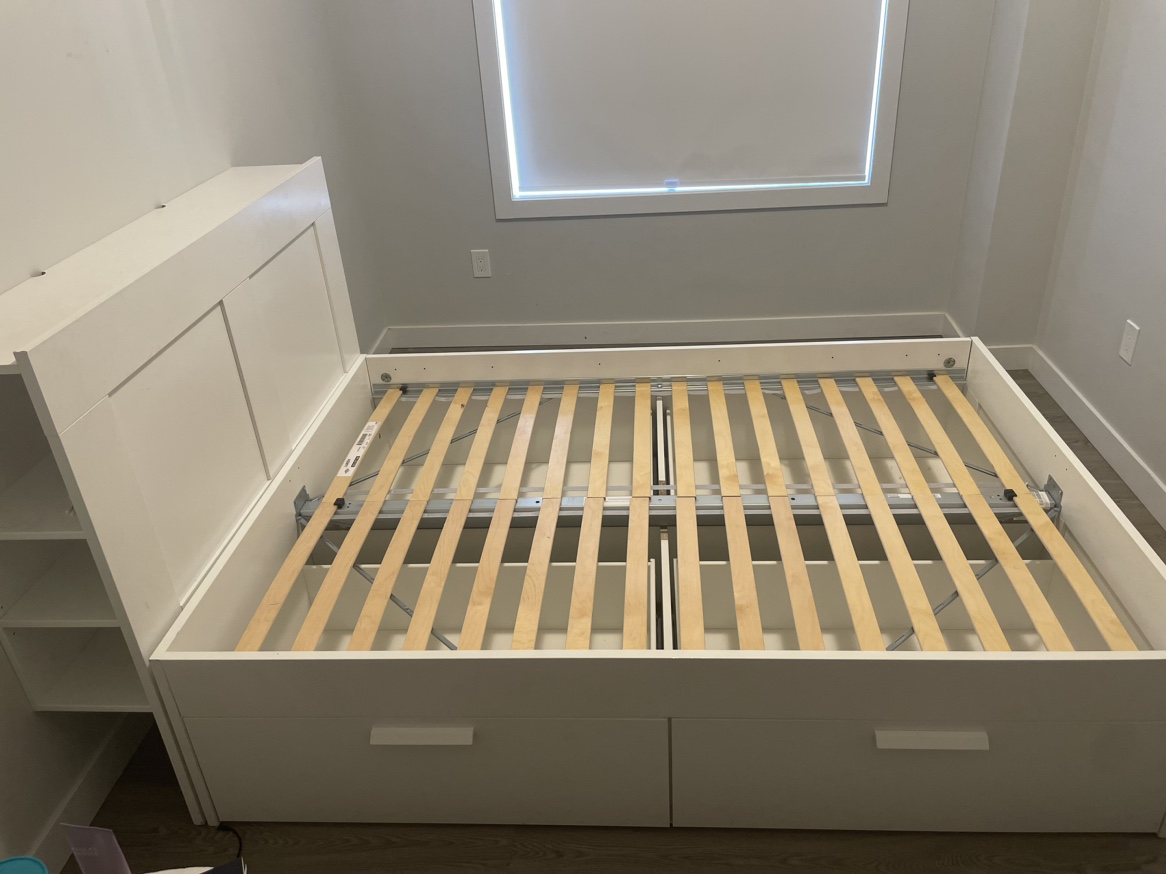 IKEA Double Bed Frame with Storage - photo 3