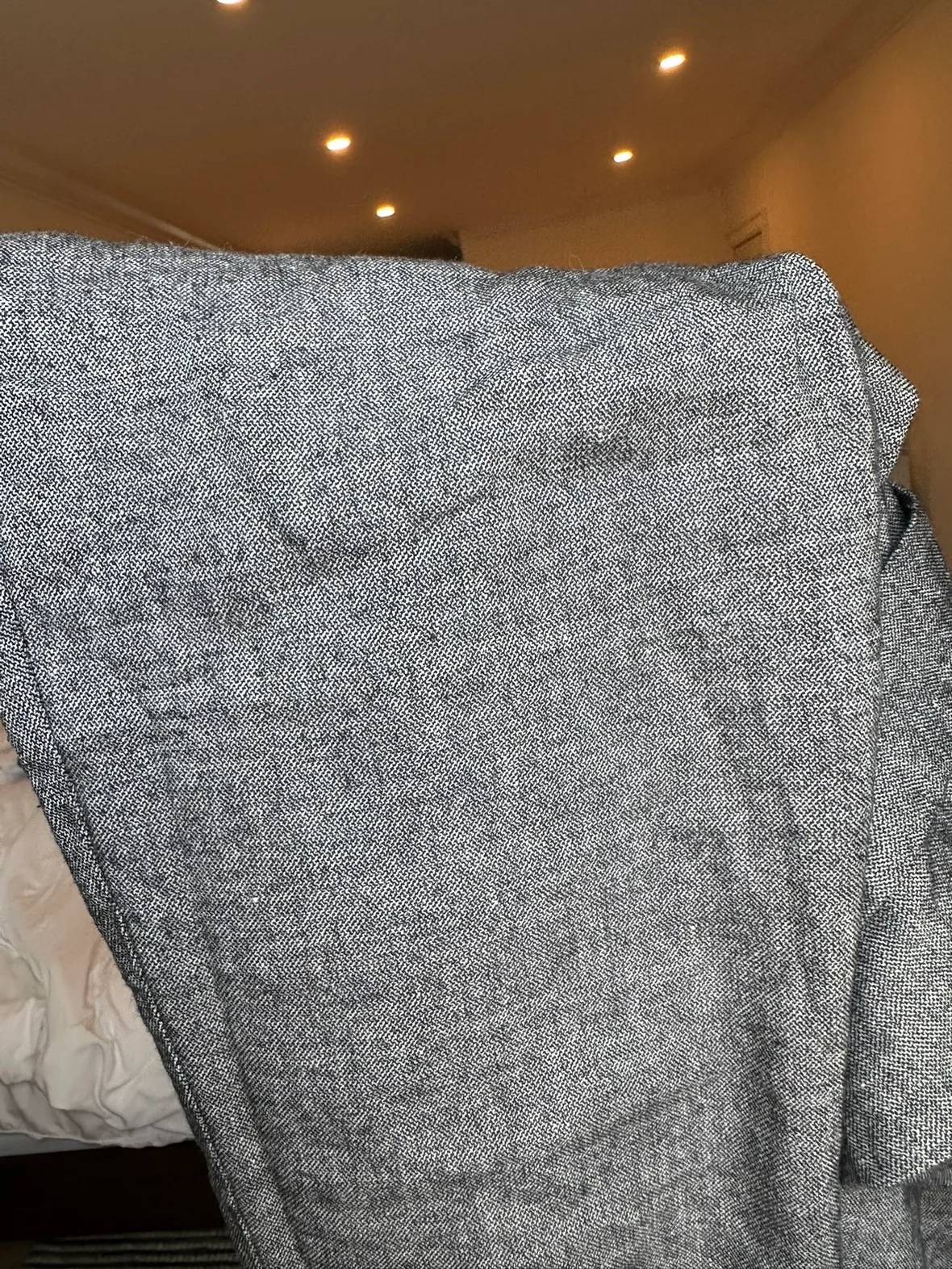 LOFT Grey Belted Pants image indicator(3)