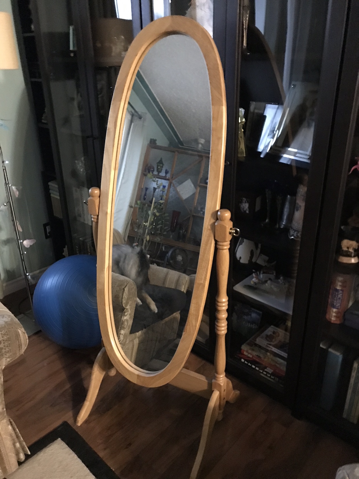 Full Length Wooden Mirror - photo 2