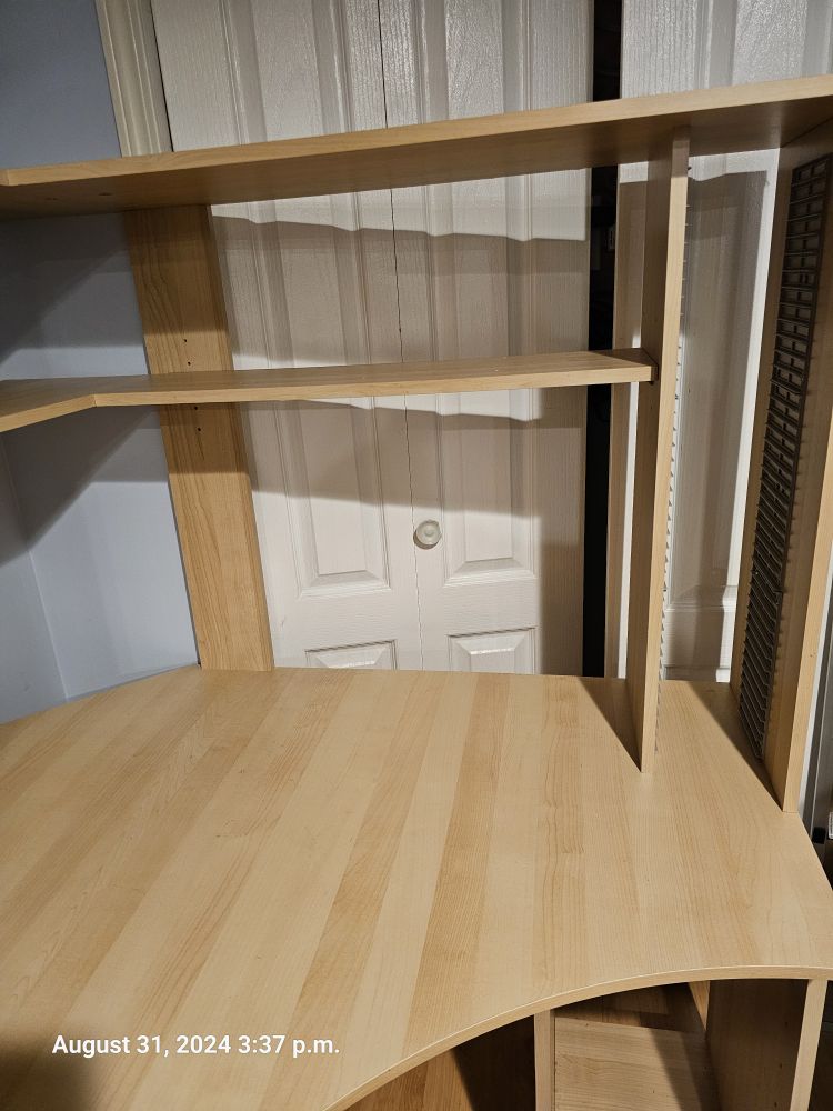 Corner Desk with Shelving