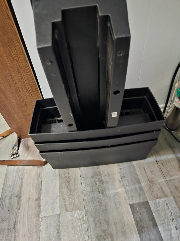 Pending pick up-Set of 4 Black Planters for over railings image indicator(2)