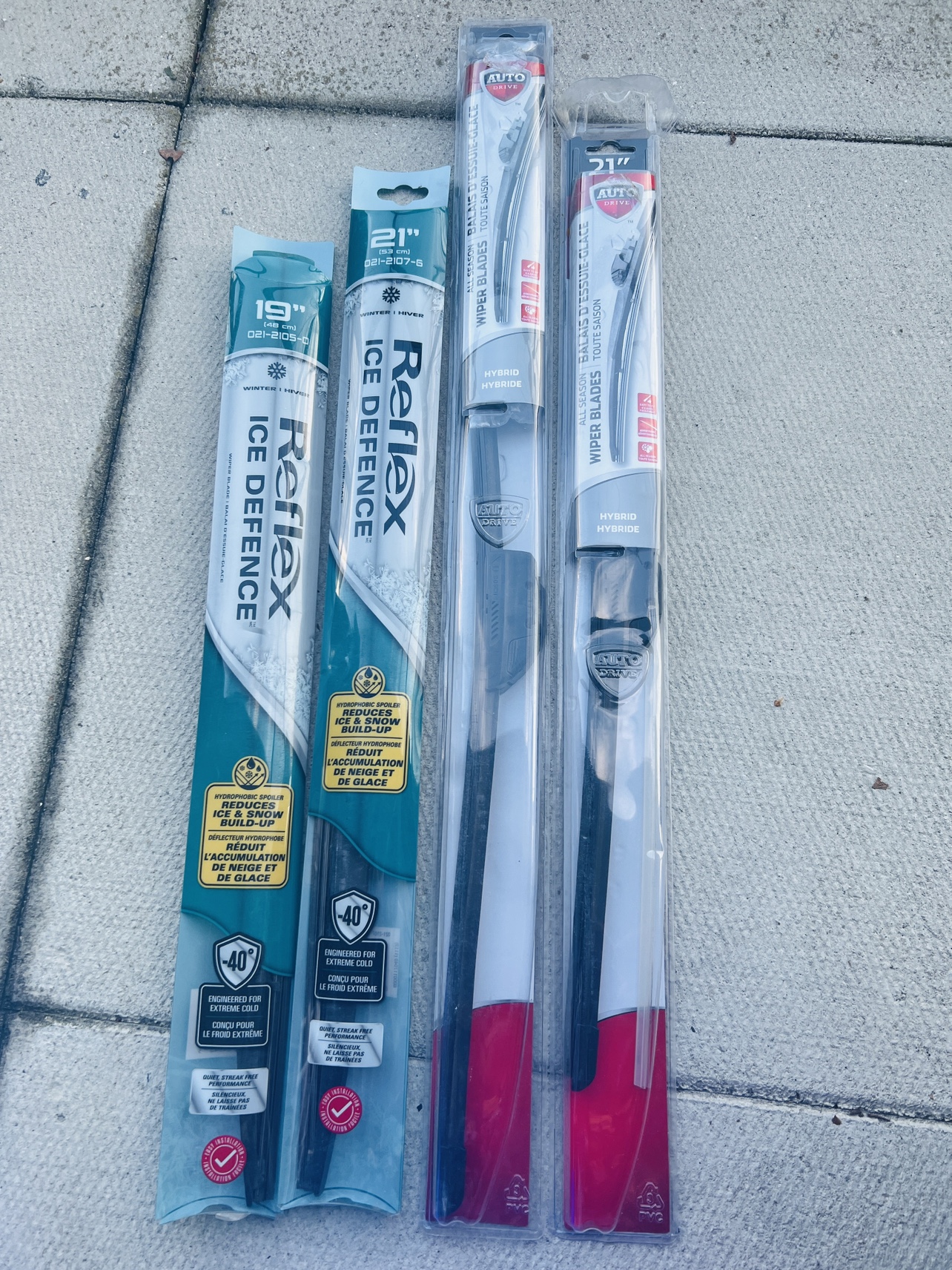 Set of 4 Windshield Wiper Blades