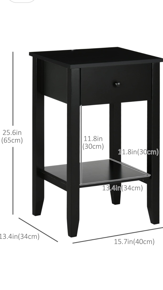Black Nightstands (Pair) - photo 4