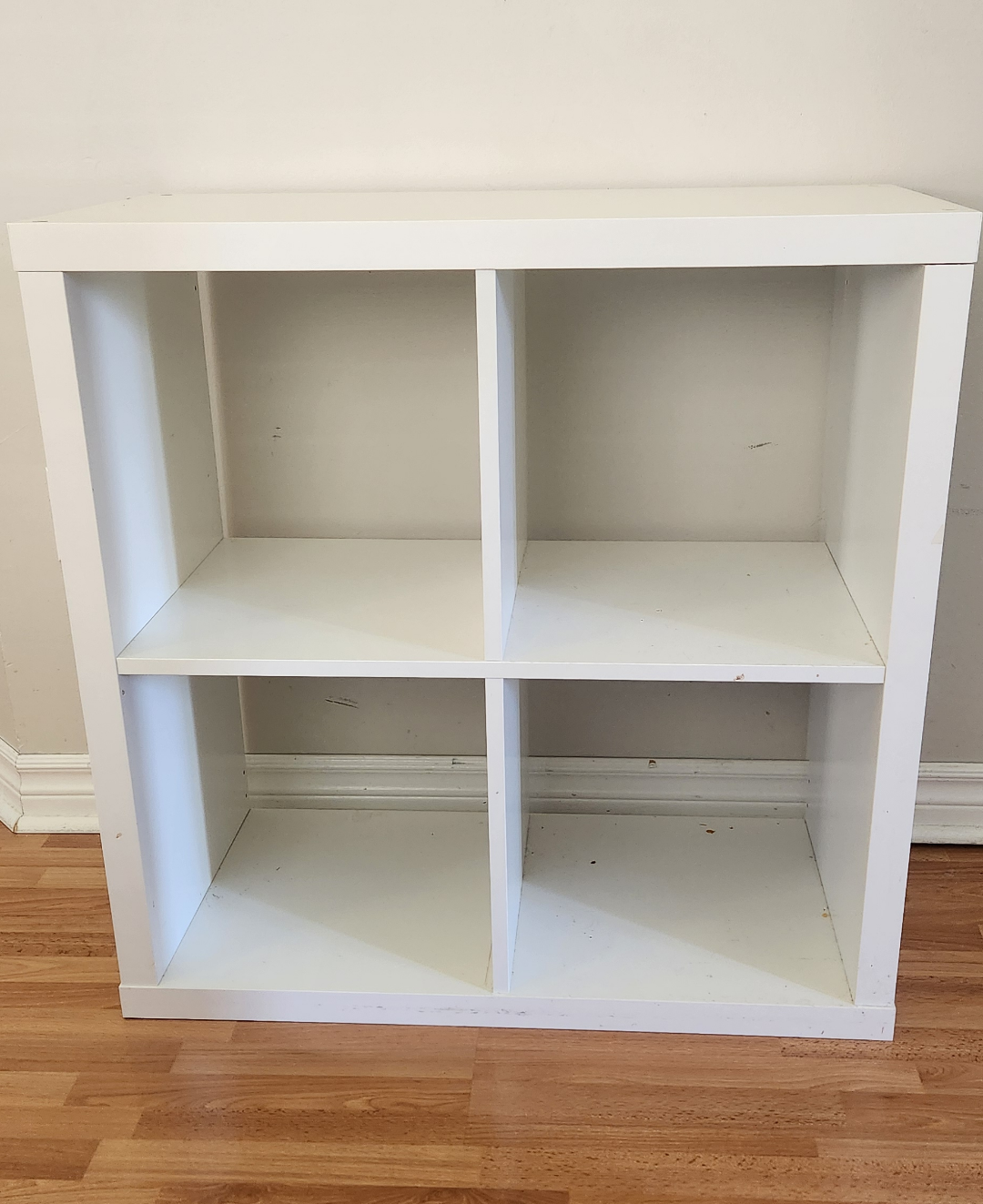 Sold pending pick up - Ikea White 4 Cube Shelf