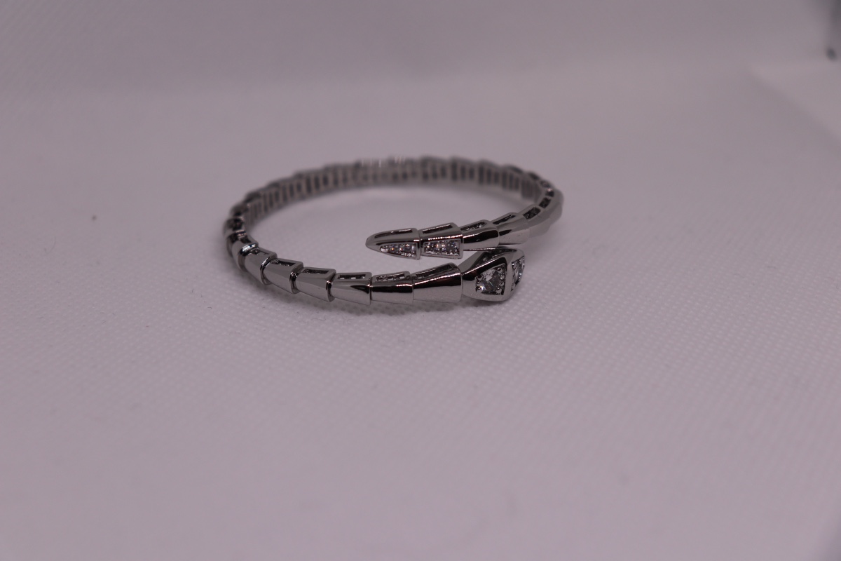Silver Snake Bangle - photo 4