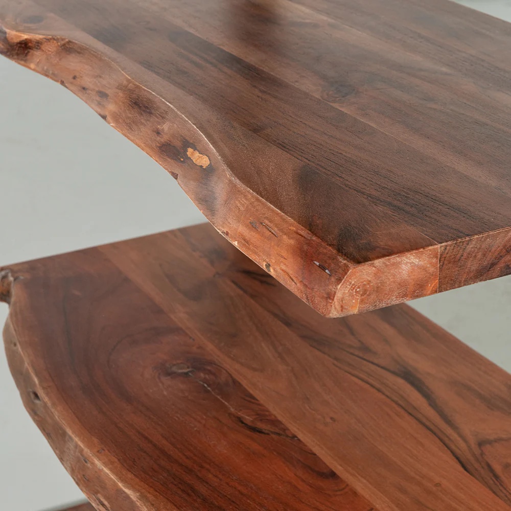 Solid Wood Wazo Live Edge Bookshelf - photo 4